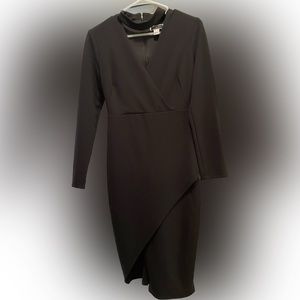 Long sleeve black dress